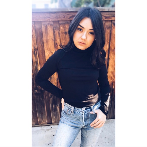April Reign Tops - (LAST) Alex Mock Neck Top